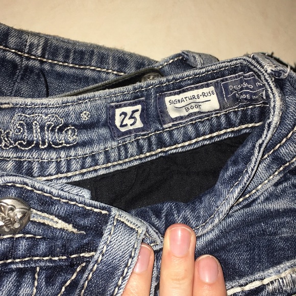 Miss Me jeans regular rise bootcut 25 waist - Picture 6 of 6